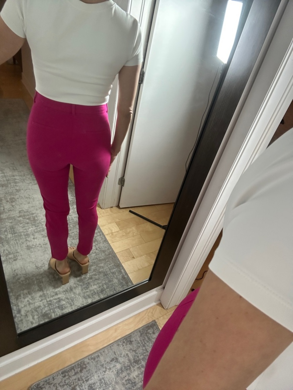 Hot Pink Pixie Ankle Length Pants - Picture 3 of 5